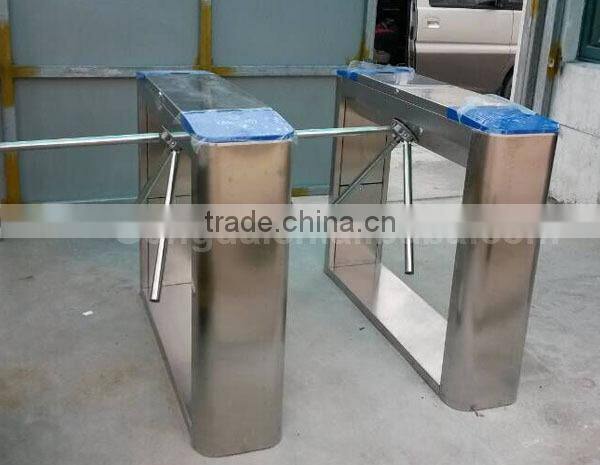 304 stainless steel high quality swipe card crowd management bridge type tripod barrier