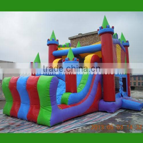 High quality cheap bright-colored castle inflatable bouncer