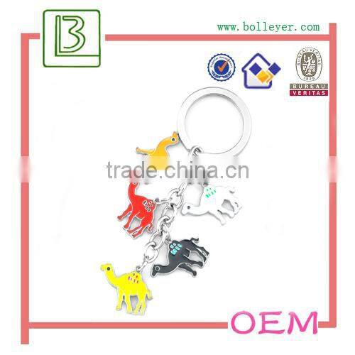 enamel camel shaped keychain gift