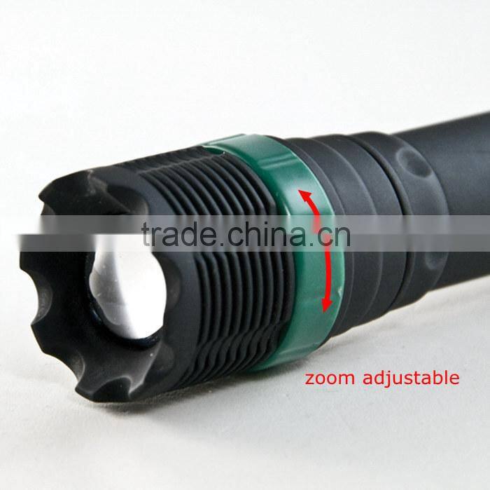 1W powerful led with 3AAA batteries Zoom flashlight