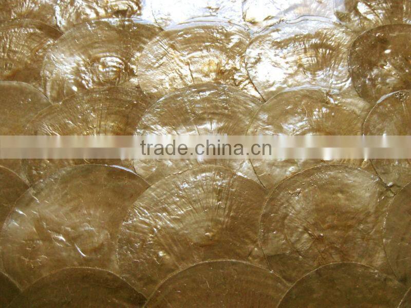 Gold capiz sea shell mosaic tile capiz mother of pearl shell paper