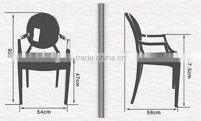 most fashionable design factory price comfortable stackable dining chair