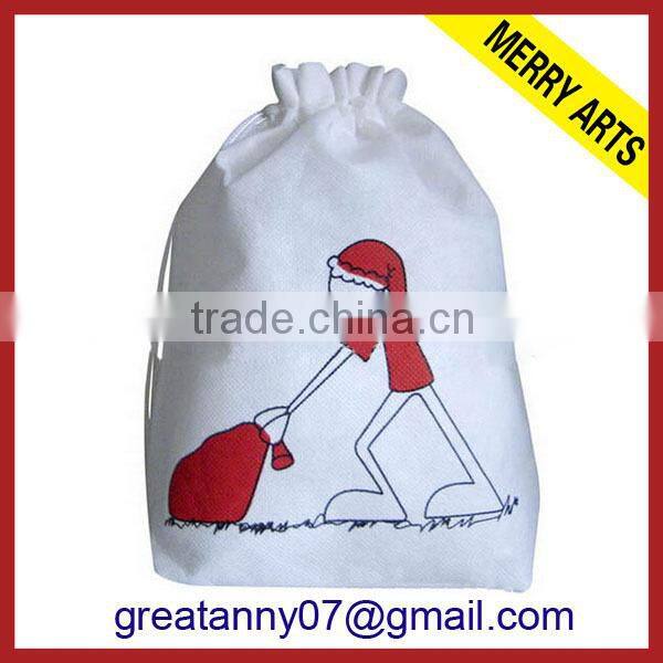 2015 new design advertising decoration fabric drawstring bag cloth drawstring bags drawstring trash bag with good quality
