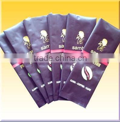 the cheapest Newest side gusset aluminum foil bag with valve with zippe