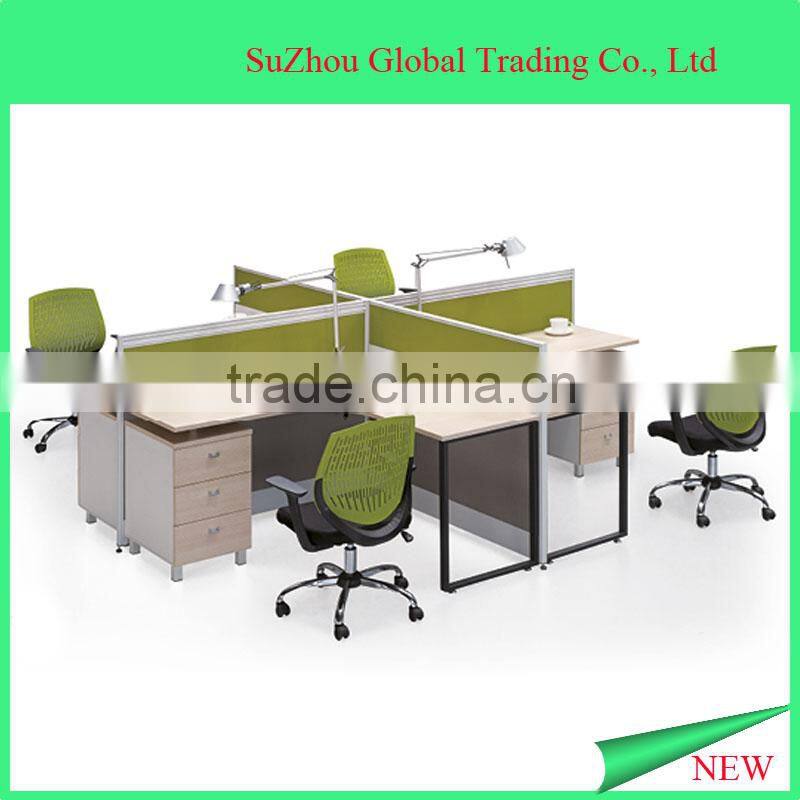 2016 cheap modern design office partition wooden computer desk
