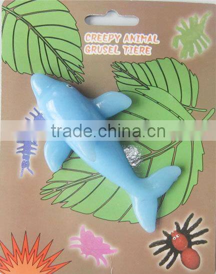TPR Soft sticky dolphin ,novelty ocean animals for kids