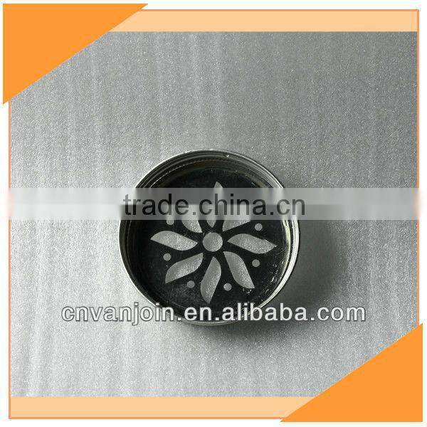 Wholesale 70mm Silver Metal Daisy Straw Lid