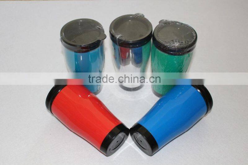 16oz colorful plastic water bottles with lids