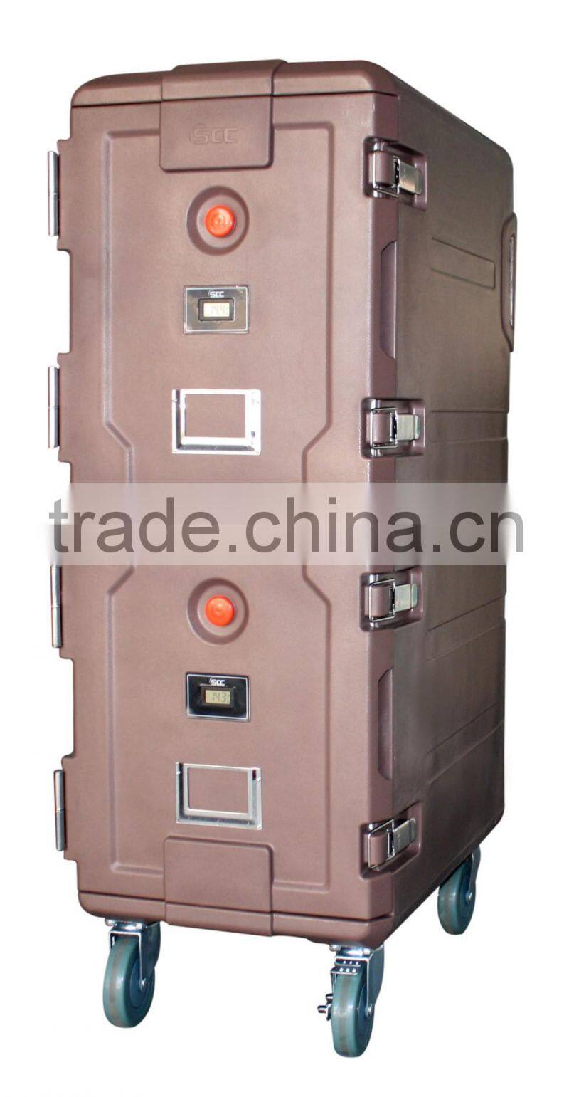 165L Restaurant Plastic PE food cabinet with double layer for Hot and Cold