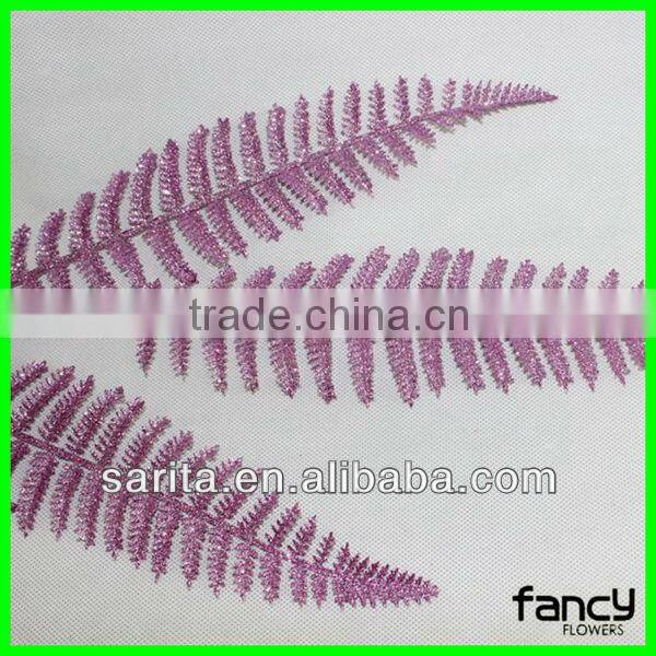 hot sale artificial metal leaves wall decoration