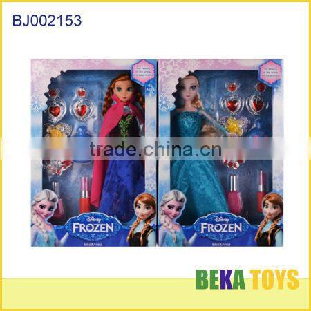 Hot selling doll disny frozen doll princess elsa and anna play set