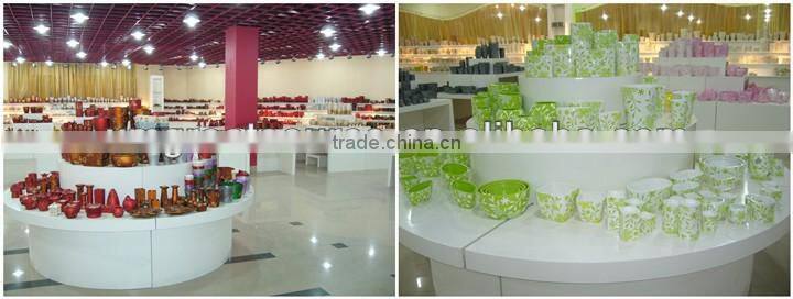 hot selling glazed ceramic cup shape flower pot with saucer