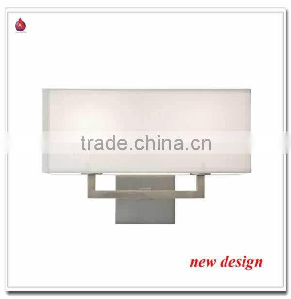 hot design cheap wall sconce very popular in North Amerca in brushed nickel