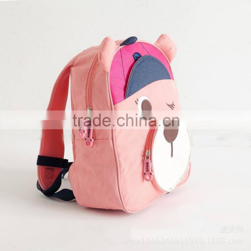 2016 Korean style backpack cute bear backpack hot sell child's bag