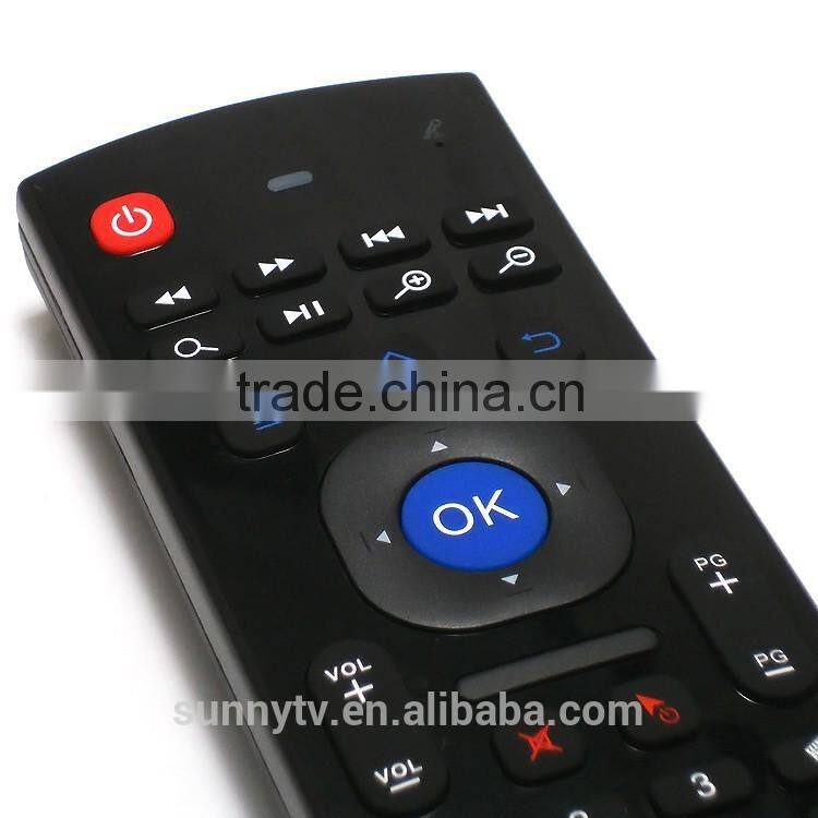 Factory price 2.4G Remote Control Air Mouse Wireless Keyboard gamer With IR Learning Mode fly Mouse Remote control tv box Media
