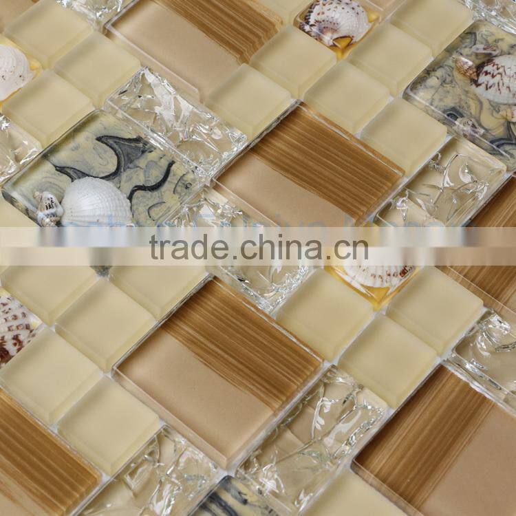 2015 New Arrival Sea Shell Resin Mosaic Pattern FTU6