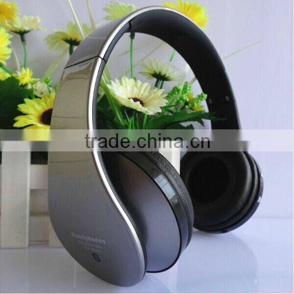 2014 new product wireless bluetooth headphone with FM and card