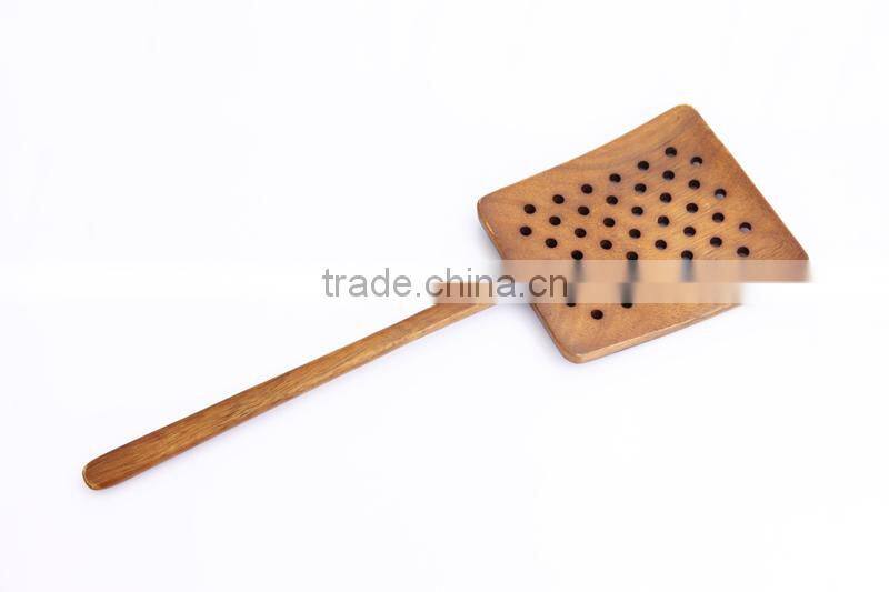 high quality acacia wood utensil set with wooden holder