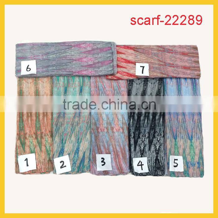 fashion print 100% polyester scarf in big size of 110*190cm