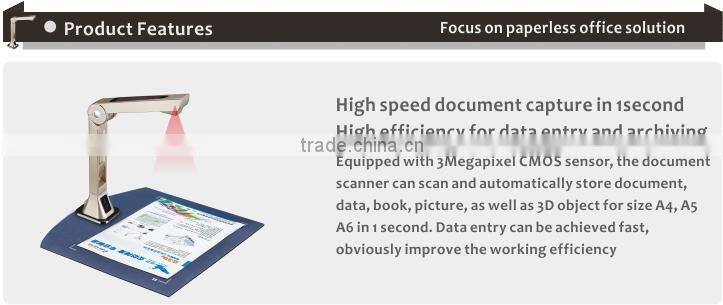Trade sssurance supplier 3 megapixel USB document camera up to 30fps for education presentation
