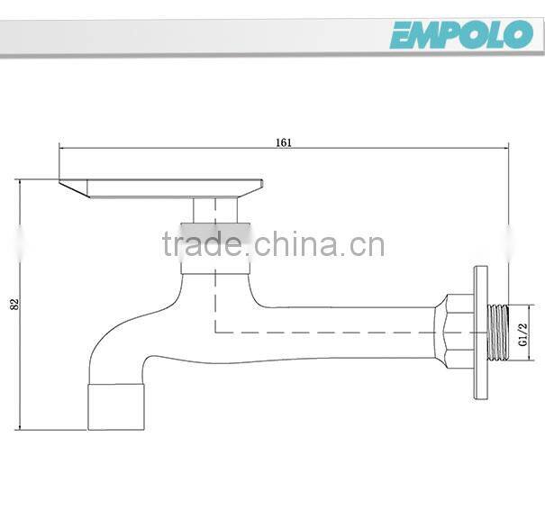 Long Body Wall Mounted Casted Brass Single Cold Faucets Mixer Bibcock IW152