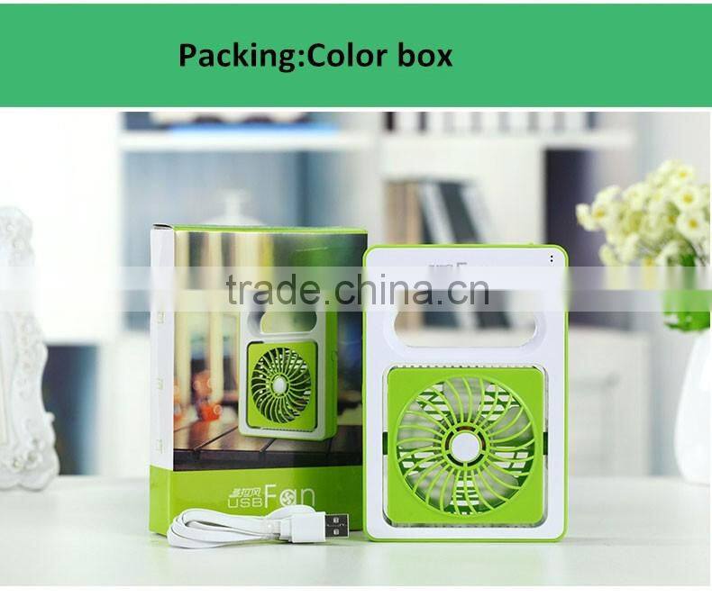 Summer Hot Sale Students Portable Mini Fan Built In Rechargeable Battery Table USB Fan