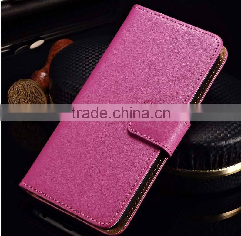Top selling wallet leather case flip stand cover for htc butterfly 3
