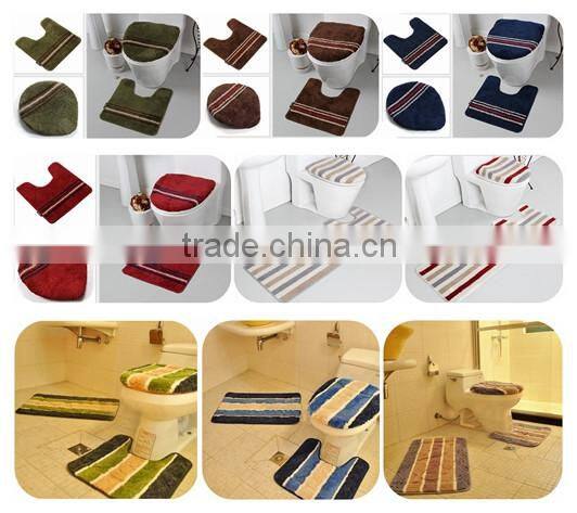 Cheap Microfiber Bath Mats Toilet Mat Set