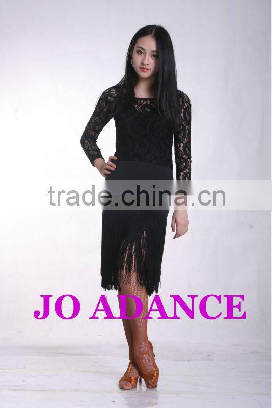 Fringed skirt Ms. Latin Tops Latin short skirts Tights