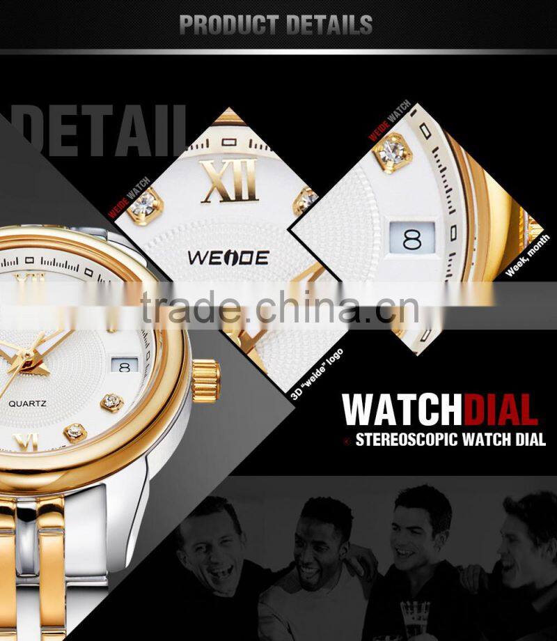 WEIDE WG-93008G-1 Wrist Watches For Couples Wholesale Alibaba China Supplier Steel Watch