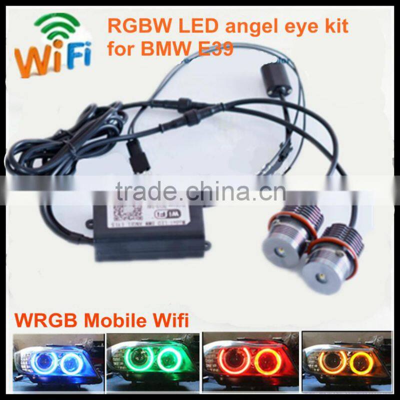 Wifi RGB E39 LED angel eyes for BMW RGBW LED halo ring bulbs for BMW E39 E53 E60 E61 E63 E64 E65 E66 E87 CR EE