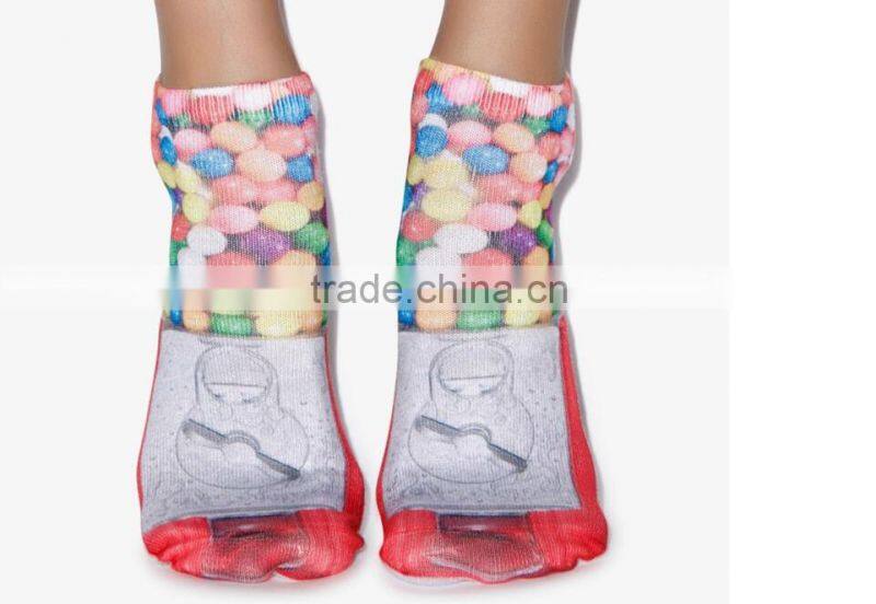 No Show Custom Sublimation Photo Print Socks