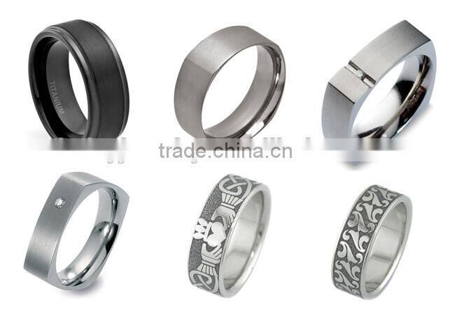 popular style China factory 8mm Flat titanium rings blanks