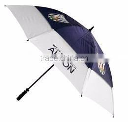 Double layer High quality storm proof special stick golf umbrella