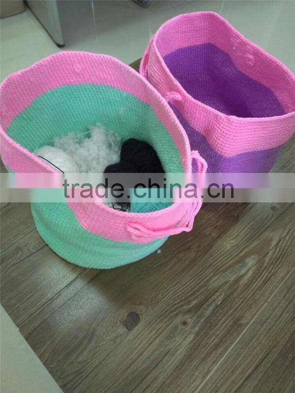 Knitting hanging crochet PP basket