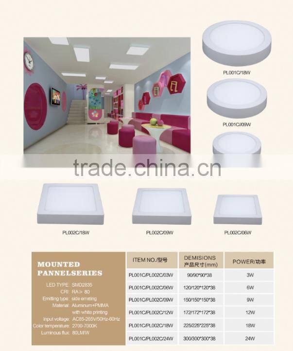3W surface mounted ceiling lamp