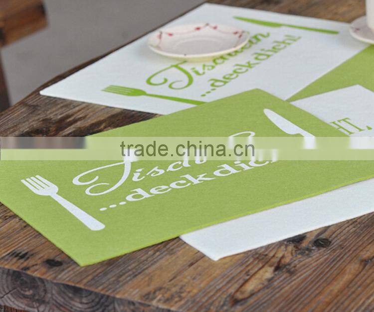 table mat plastic ,pp thin placemat