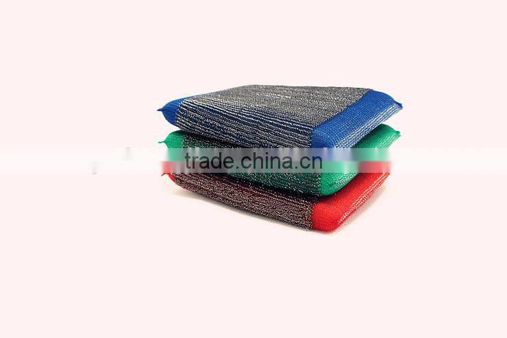 Stainless steel sponge scourer