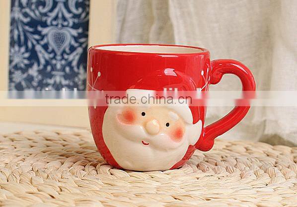 creative lovely cartoon christmas animal boot model of gift ice cream ceramic mug