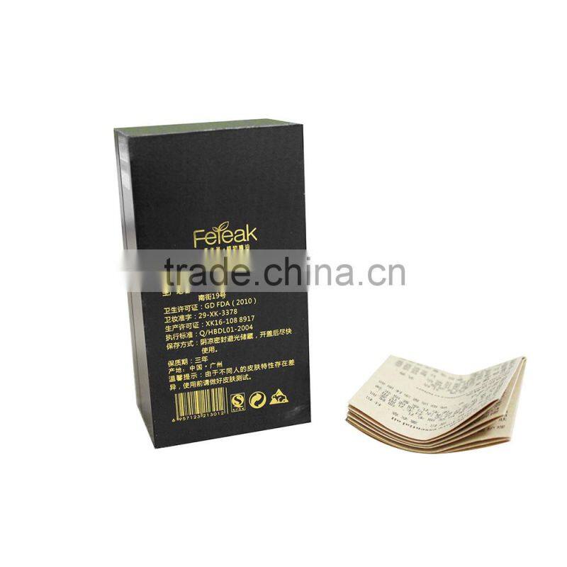 Elegant design gold stamping 4c perfume packaging box