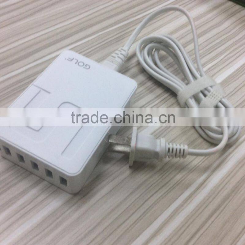 US/EU /BS Plug New Hot Selling !!Multi-function 5 USB Ports Wall usb Charger 5V 8A Power usb Adapter