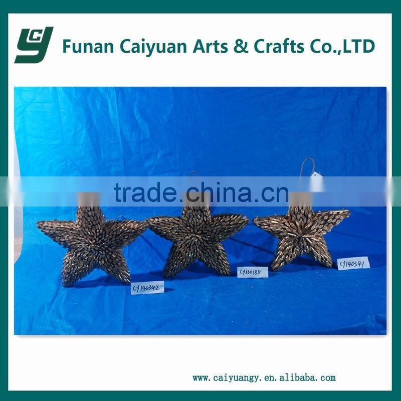 2014 hot sell new design high quality holiday time star decoration christmas tree decoration