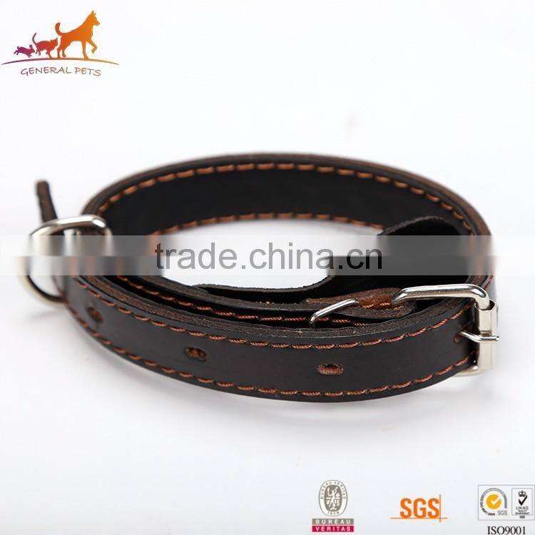 Wholesale Adjustable Peted Leather Dog Training Collar