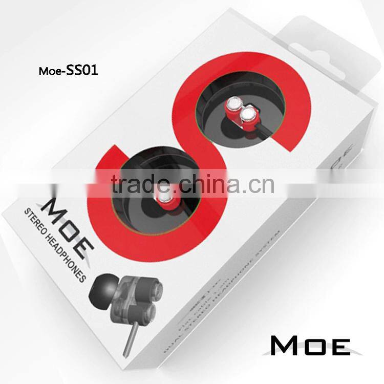 MOE SS01 Twin-Driver System High Fidelity Stereo Headphones In-Ear Earphones