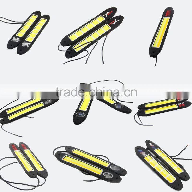 Best selling 100% waterproof flexible cob led drl strip auto drl led daytime runing light