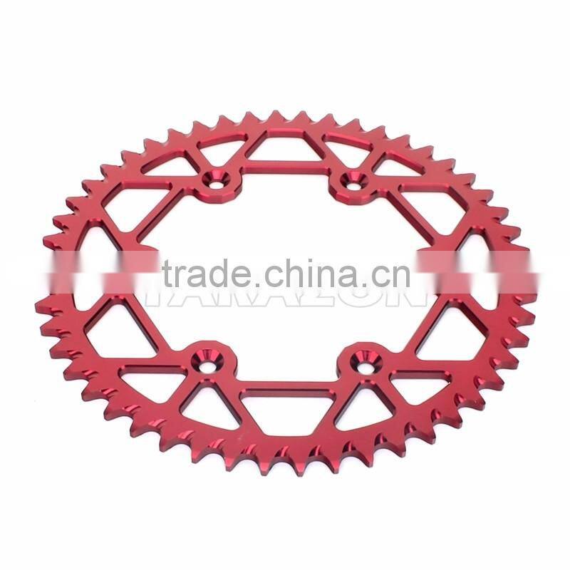 High quality MX dirt bike aluminum alloy racing rear sprockets for CRF