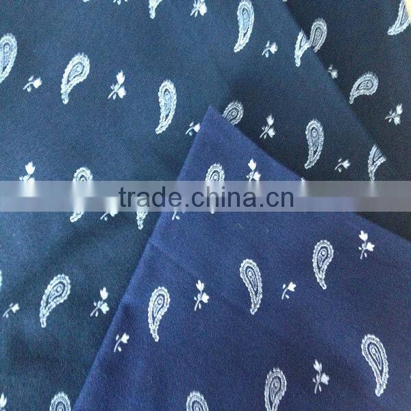 2014 leaf design printing fabric cotton
