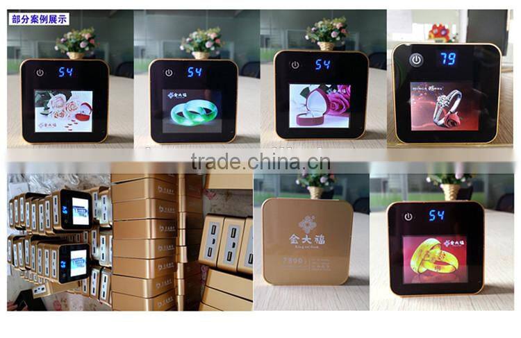 New Can be customized aluminum illuminated LED logo 6000 mah power bank