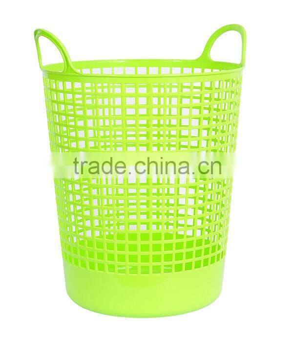 Big Size Colorful Plastic Laundry Basket with Hole