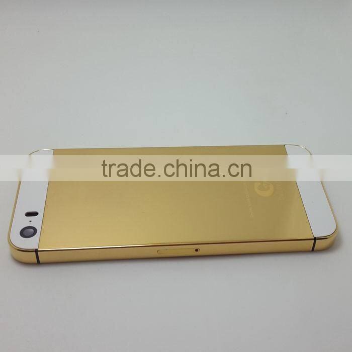 for apple iphone 6 6p six generations back cover middle frame after 24K Gold plated diamond shell custom color